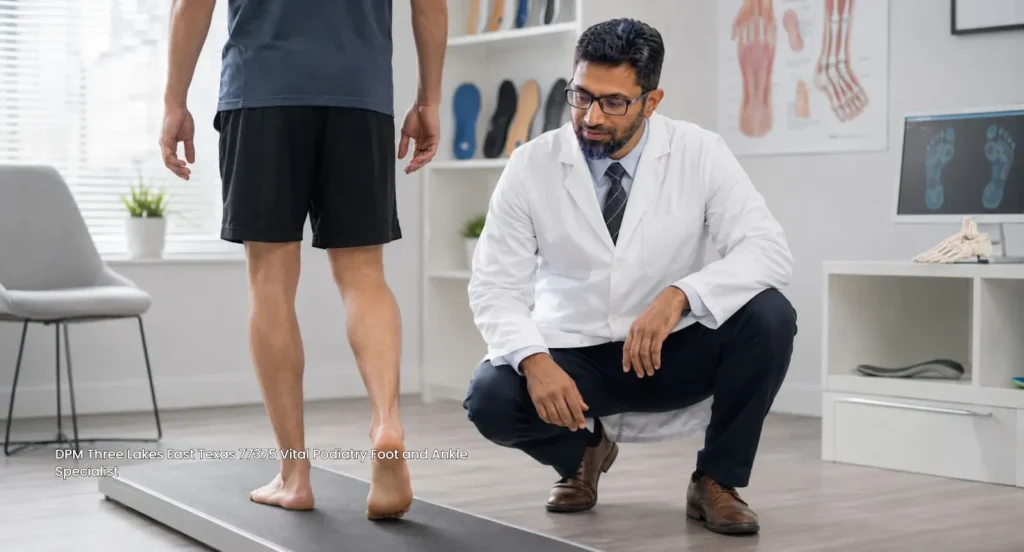 DPM in Three Lakes East Texas 77375 Vital Podiatry Foot and Ankle Specialist
